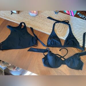 Black Swimsuit Top Lot